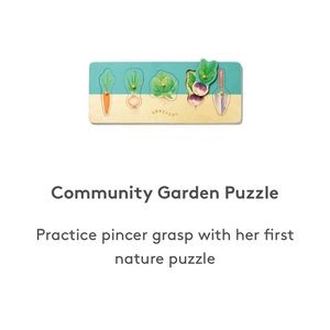 Lovevery community garden puzzle NWOT